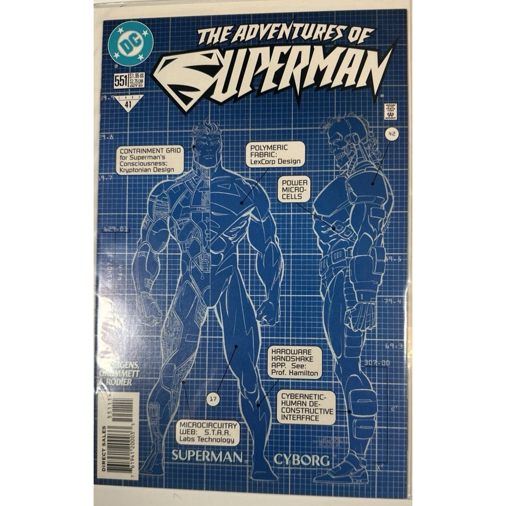 NM The Adventures Of Superman #551 DC Comics 1997 1st Printing (5G)